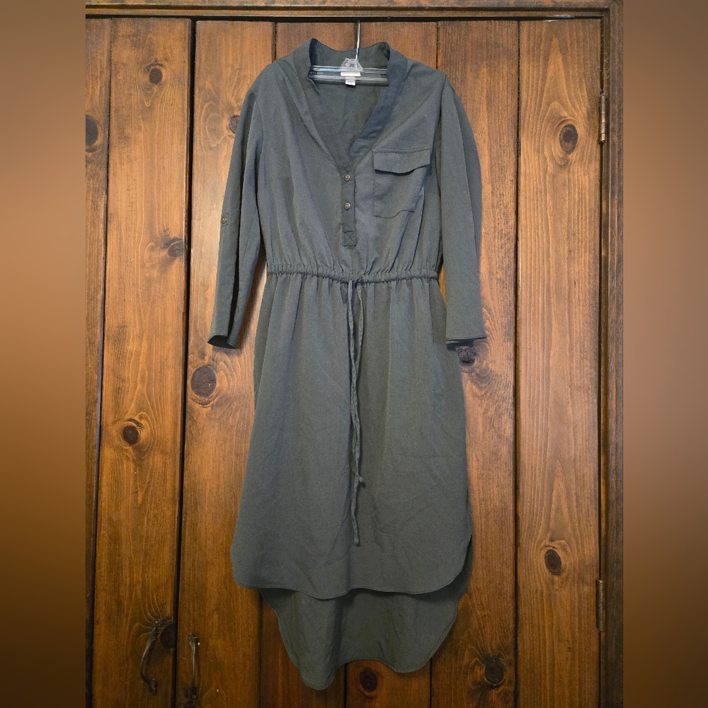 Merona Olive High-Low Dress